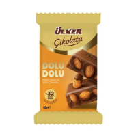 ULKER CIKOLATA DOLU DOLU %32 BADEMLI 80 GR