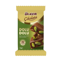 ULKER CIKOLATA DOLU DOLU %32 ANTEP FISTIKLI 77 GR
