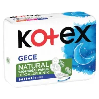 KOTEX NATUREL ULT.SINGLE 6 LI GECE