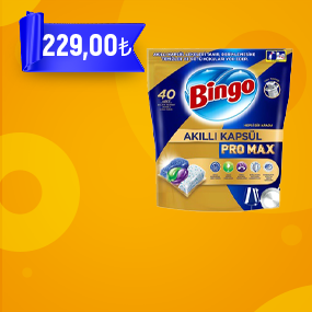 BINGO PRO MAX BULASIK MAKINE KAPSULU 40 LI