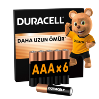 DURACELL BASIC INCE KALEM PIL 6 LI AAA
